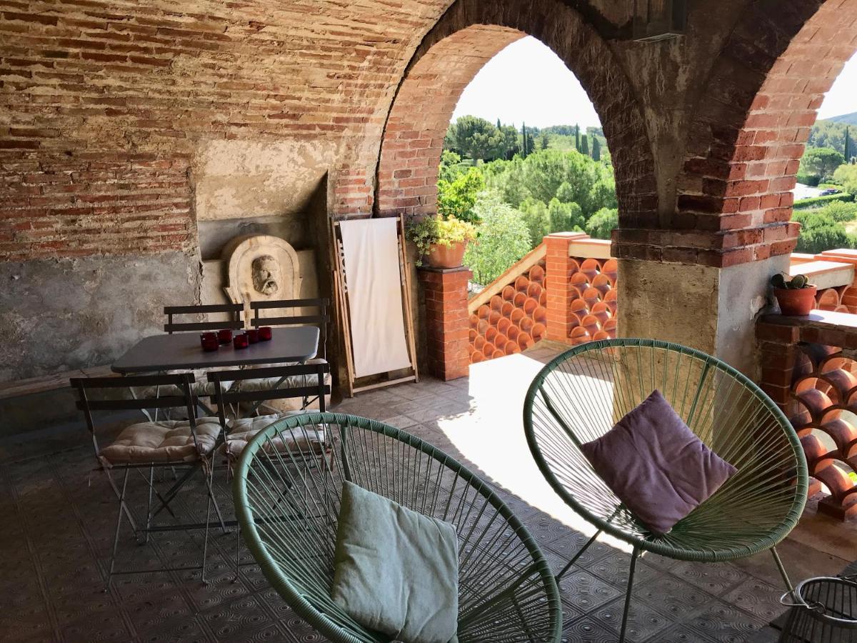 Studio de charme avec grande terrasse vue mer Le Castellet  Extérieur photo